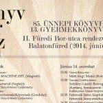 Könyvhét: zenés programok és borkóstolók Balatonfüreden